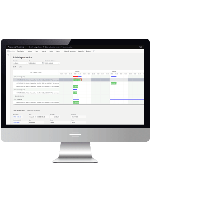 ADAX application for production monitoring